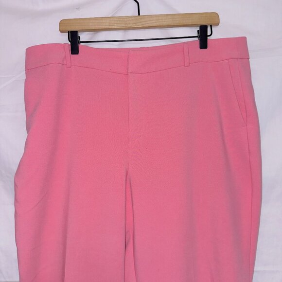 Eloquii Pink Women's Wide-Leg Trousers - Picture 3 of 6